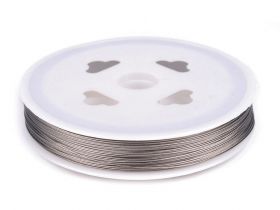 Accesorii metal - Inele si bratari metalice decorative - Sarma Siliconata, diametru 0,38 mm (1 rola/pachet)