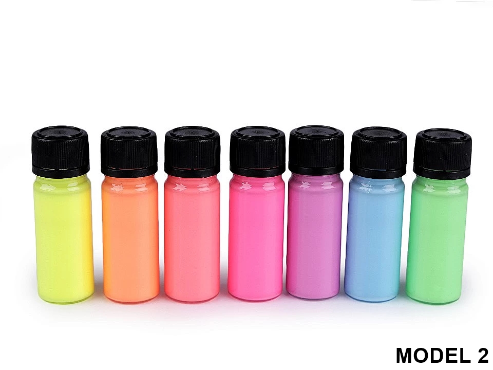 Set 7 culori pentru materiale textile, fluorescente (7 bucati / set) Cod:840317 - 4