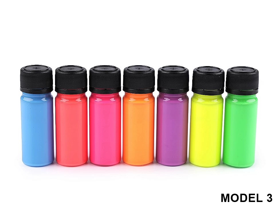 Set 7 culori pentru materiale textile, fluorescente (7 bucati / set) Cod:840317 - 2