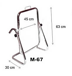 Stender M52 - Rama Cromata cu Oglinda (1 buc) Cod: M67+OGLINDA