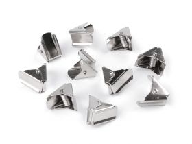 Plastic and Metal Buckles  - Metal Clip for Flat Cord, 12 mm (10 pcs/pack)