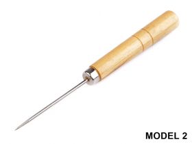 Needles, Knitting needles, Pins and Hooks - Awl with Wooden Handle, 10 cm (2 pcs/pack)