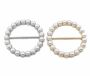 Metal Buckles with Pearls, diameter 6 cm (6 pcs/pack)Code: MY036 - 1