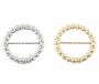 Metal Buckles with Pearls, diameter 6 cm (6 pcs/pack)Code: MY036 - 4