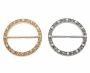 Metal Buckles with Rhinestones orPearls, diameter 6,2 cm (6 pcs/pack)Code: MY004 - 1