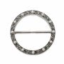 Metal Buckles with Rhinestones orPearls, diameter 6,2 cm (6 pcs/pack)Code: MY004 - 5