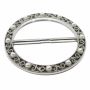 Metal Buckles with Rhinestones orPearls, diameter 6,2 cm (6 pcs/pack)Code: MY004 - 6