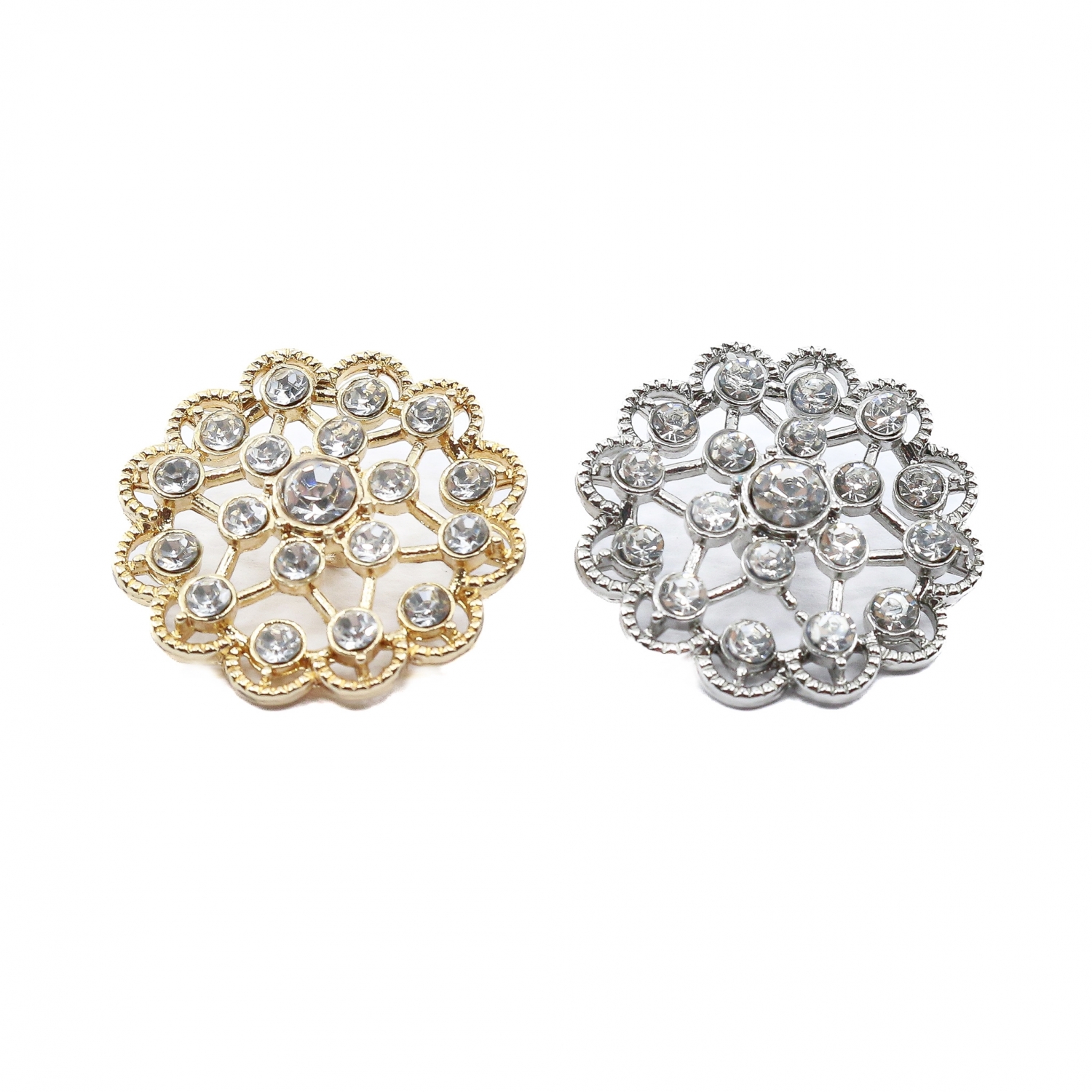 Rhinestone Shank Buttons, 24 mm (50 pcs/pack) Code: MC2087/24