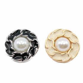 Nasturi cu Doua Gauri, 22.9 mm (100 buc/punga)Cod: 0313-1284/36 - Nasturi Metalici cu Perla, 23 mm (50 bucati/pachet)Cod: MC1781/36