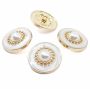 Pearls Shank Buttons, 17 mm (75 pcs/pack) Code:  MC2163/28 - 2