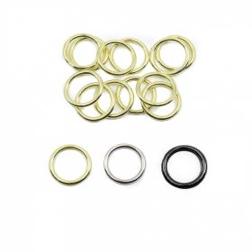 Bra Clasps, Sliders and Hooks - Metal Bra Rings, interior diameter 12 mm (100 pcs/bag)Cod: MH12