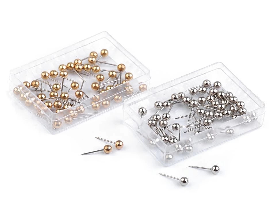 Pins with head, length 15 mm (1 box) Code: 030074