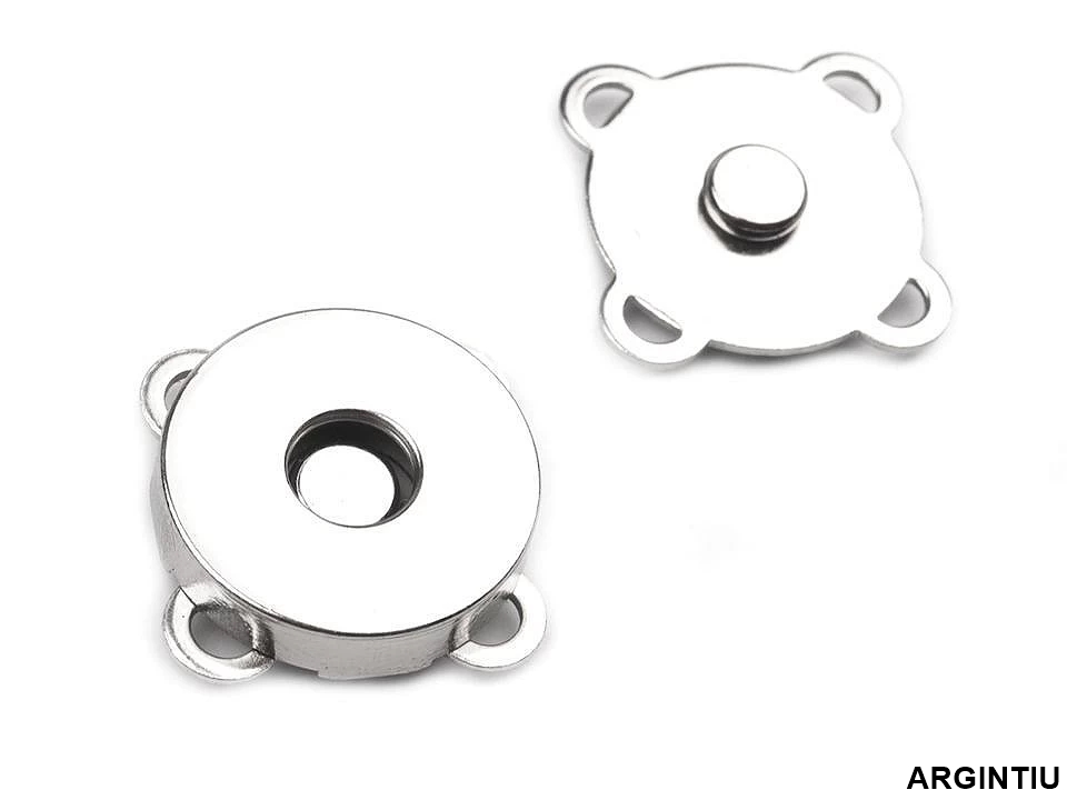 Capse de Cusut Magnetice din Metal, 18 mm (5 perechi/pachet) - 2