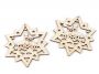 Decorative Wooden Stars, 10 cm (2 pcs/pack)Code: 880398 - 1
