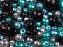 Glass Beads,  Mix Sizesand Colors, Ø4-12 mm, 50 grames/pack - 3
