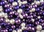 Glass Beads,  Mix Sizesand Colors, Ø4-12 mm, 50 grames/pack - 4