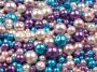 Glass Beads,  Mix Sizesand Colors, Ø4-12 mm, 50 grames/pack - 5