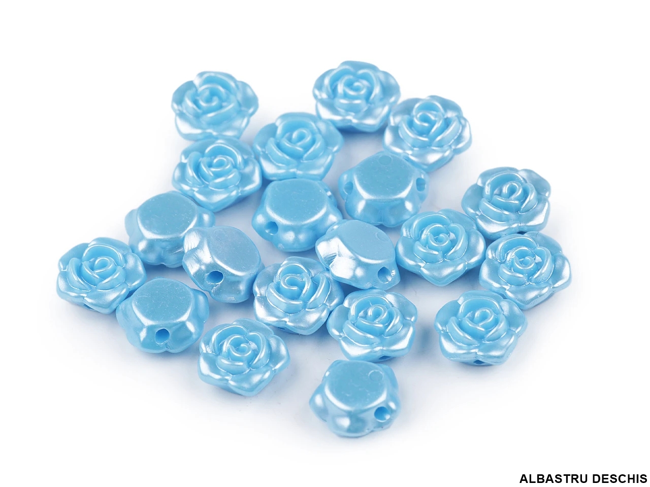 Margele din Plastic, Trandafir, 13 mm (20 bucati/pachet)Cod: 200671 - 4