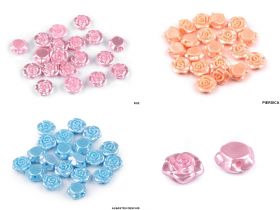 Decorare - Margele din Plastic, Trandafir, 13 mm (20 bucati/pachet)Cod: 200671