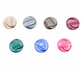 Metallized plastic buttons B6304, Size 40L (144 pcs/pack) - Shank Buttons (100 pcs/pack) Code: 0311-1920/32