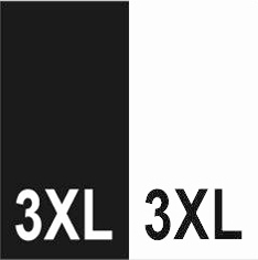 Etichete Tesute Marime: 3XL (250 bucati/pachet)