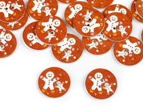 Wooden Decorative Buttons (10 pcs/pack) Model: Flower - Wooden Decorative Buttons (50 pcs/pack) Code: 120656