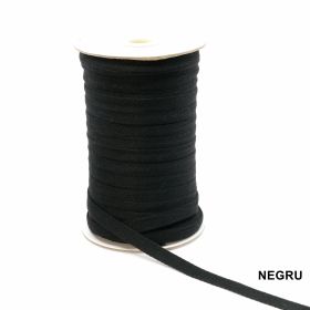 Decorative Tape - Decorative Cotton Tape, Herringbone, Black, width 10 mm (100 meters/roll)