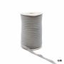 Decorative Cotton Tape, Herringbone, Grey, width 10 mm (100 meters/roll) - 1