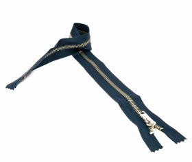 Nylon Zipper -  50 cm Metallic Zipper with 5 mm Teeth  (10 pcs/pack)