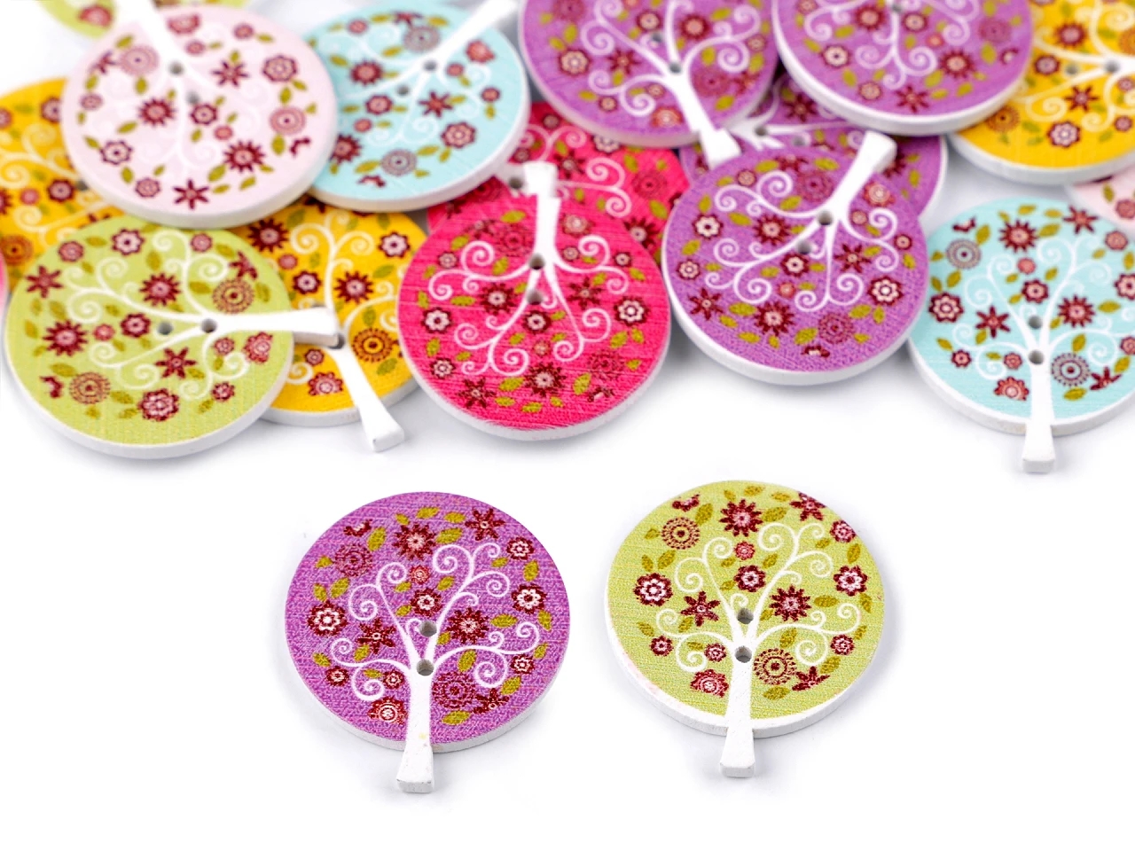 Wooden Decorative Buttons (10 pcs/pack) Code: 120661