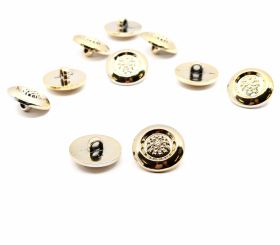 Metalized Buttons - Shank Buttons, 25 mm (50 pcs/pack) Code: TR701/40