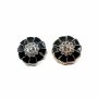 Shank Buttons with Rhinestones, 25 mm (50 pcs/pack) Code: W081/40 - 1