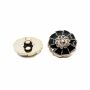 Shank Buttons with Rhinestones, 25 mm (50 pcs/pack) Code: W081/40 - 2