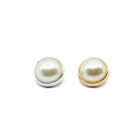 Rhinestones and Perls Buttons - Pearl Shank Buttons, 21 mm (100 pcs/pack) Code: 6311/34