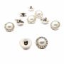 Pearl and Rhinestones Shank Buttons, 21 mm (100 pcs/pack) Code: 809/34 - 1