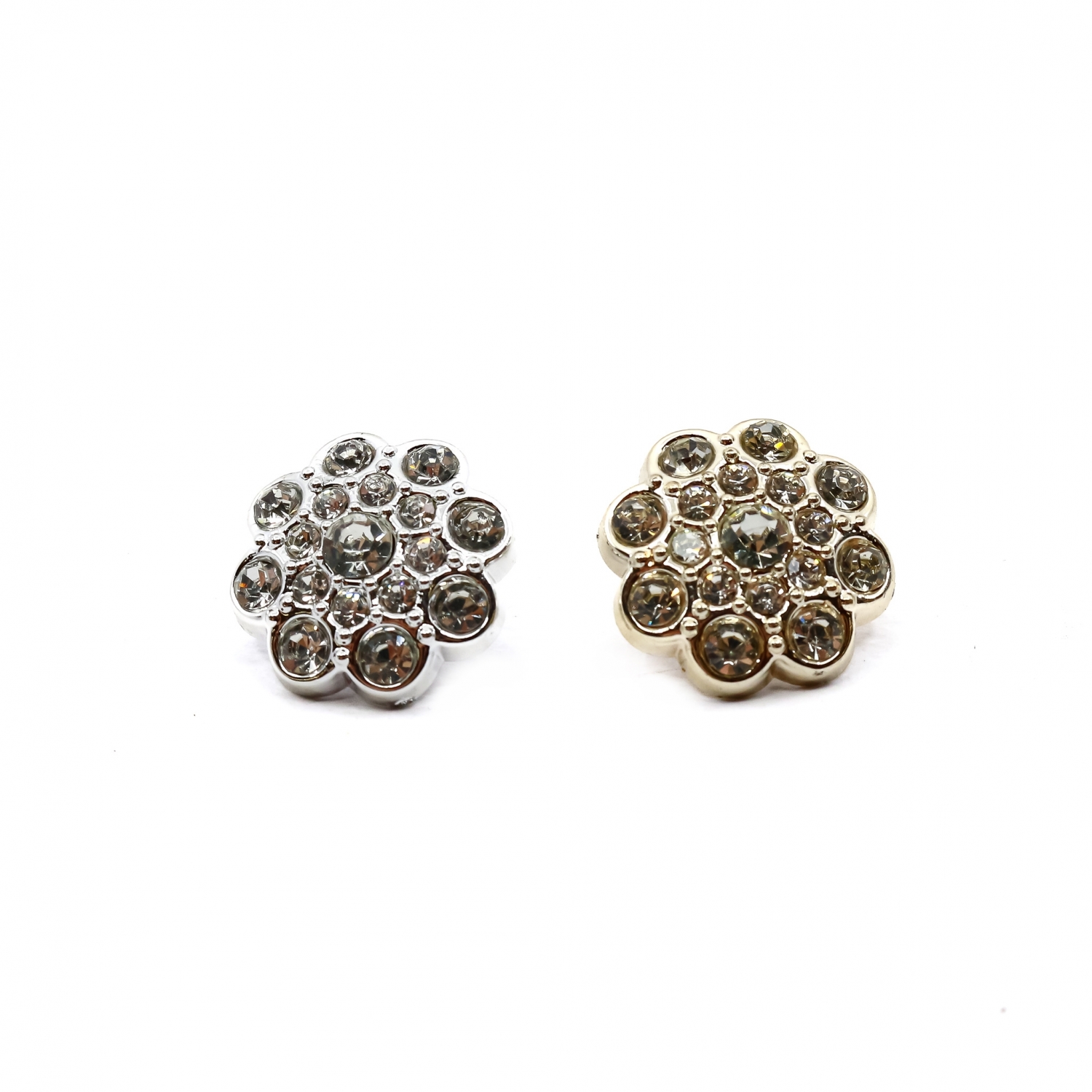 Shank Buttons with Rhinestones, 18 mm (100 pcs/pack) Code: 840/28