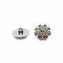 Shank Buttons with Rhinestones, 18 mm (100 pcs/pack) Code: 840/28 - 3