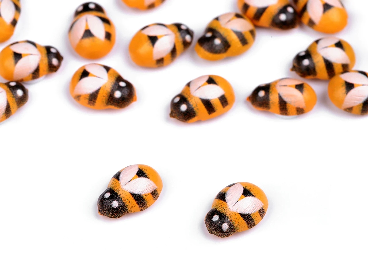 Wooden Decorative Bee with Adhesive (25 pcs/pack) Code: 880376