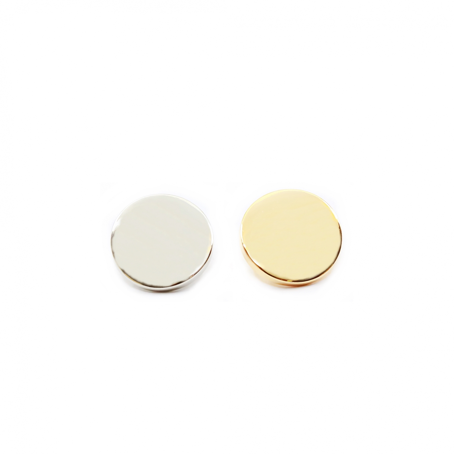 Metallized plastic buttons, Size 40L (144 pcs/pack) Code: 6631-0143