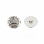 Metallized plastic buttons, Size 40L (144 pcs/pack) Code: 6631-0359 - 4