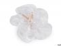 Flori Organza cu Margele, diametru 6-7 cm (2 bucati/pachet) - 2