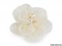 Organza Flower with Rhinestones, diameter 6-7 cm (2 pcs/pack) - 6