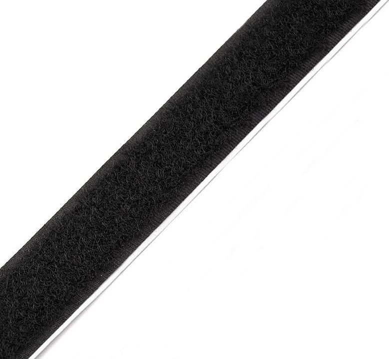 Banda Arici doar PUF, 20 mm, Negru (25 metri/rola(Puf))