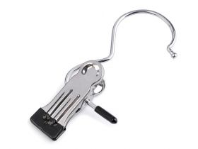 Plastic Tie Hangers - Metal Single Clip Hanger (5 pcs/pack) Code: 090820