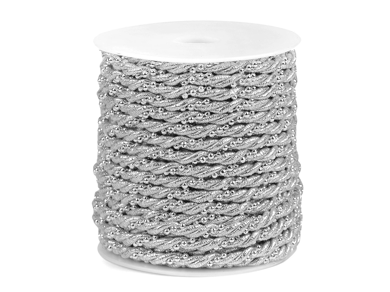 Snur Rasucit Lurex cu Bile, 5 mm  (20 m/rola) - 2