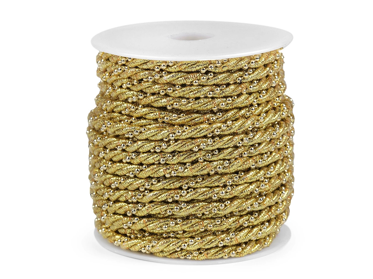 Snur Rasucit Lurex cu Bile, 5 mm  (20 m/rola) - 3