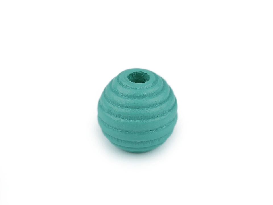 Margele din Lemn, Striate, 13 mm (20 buc/punga)Cod: 340020 - 2