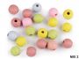Margele din Lemn, Striate, 13 mm (2 buc/punga)Cod: 340020 - 4