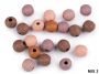 Margele din Lemn, Striate, 13 mm (2 buc/punga)Cod: 340020 - 5