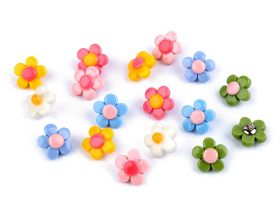 Buttons - Plastic Buttons, Flower, 14 mm (25 pcs/pack)Code: 120814